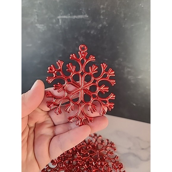 Snowflake Christmas Ornament Lot - Picture 5 of 10